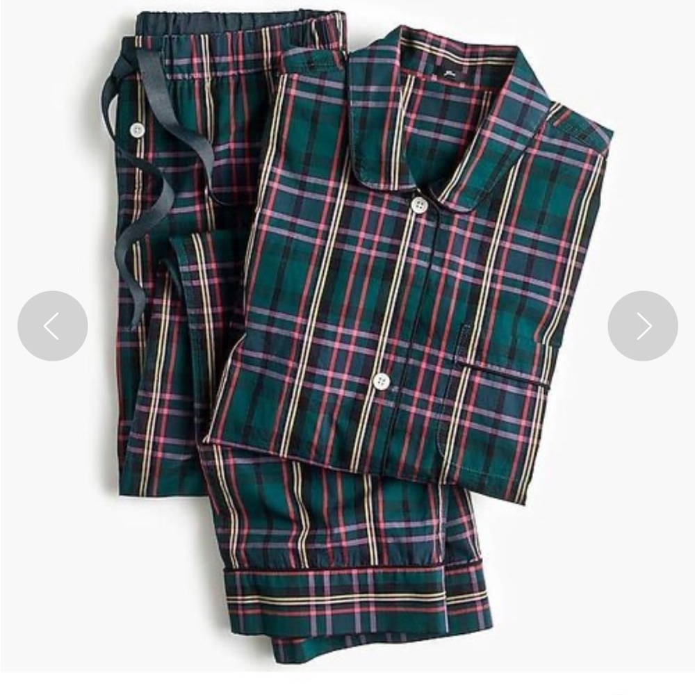 Vintage tartan plaid pajama set